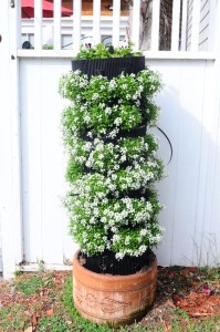 flower vertical urban gardening tower garden walls diy green foot farm