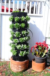 flower vertical urban gardening tower garden walls diy green foot farm