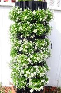 flower vertical urban gardening tower garden walls diy green foot farm
