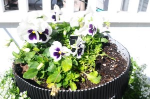 flower vertical urban gardening tower garden walls diy green foot farm